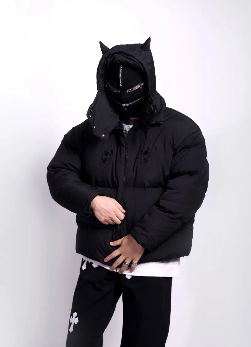 Men Hip Hop Winter Skull Jacket