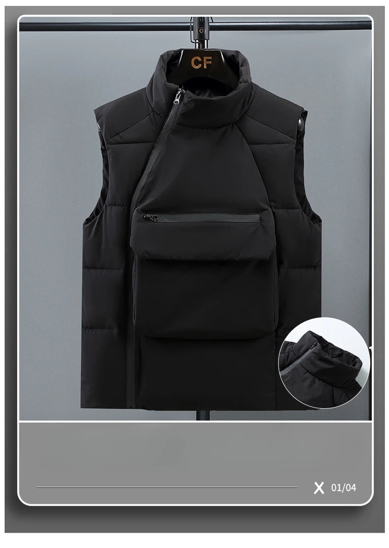 2025 DV Slim Collar Sleeveless Puffer Jackets