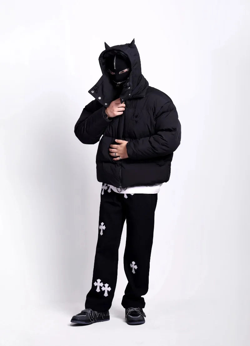 Men Hip Hop Winter Skull Jacket