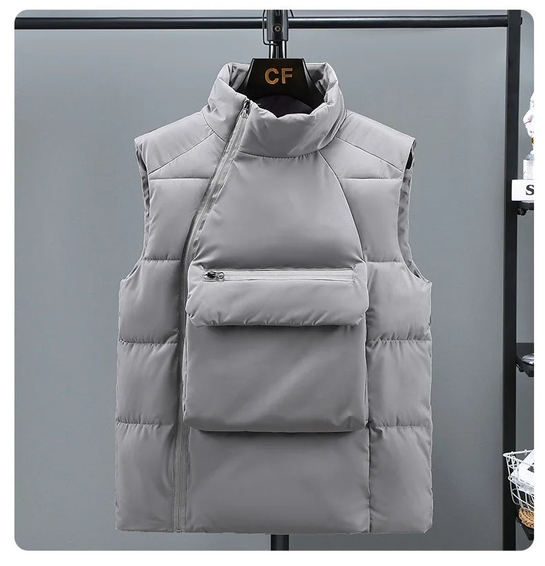 2025 DV Slim Collar Sleeveless Puffer Jackets