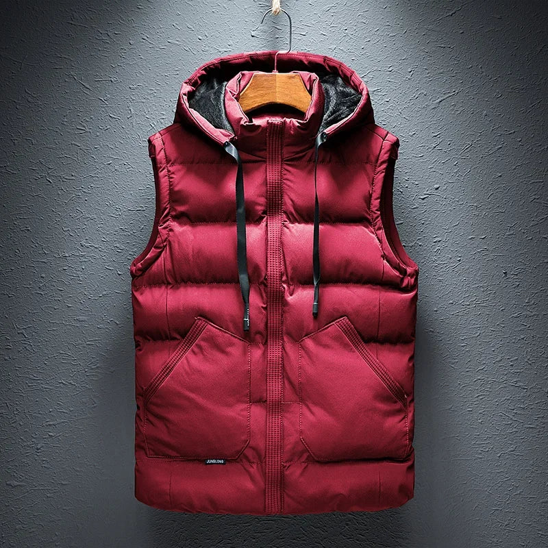 2025 DV Hooded Sleeveless Puffer Winter Jacket