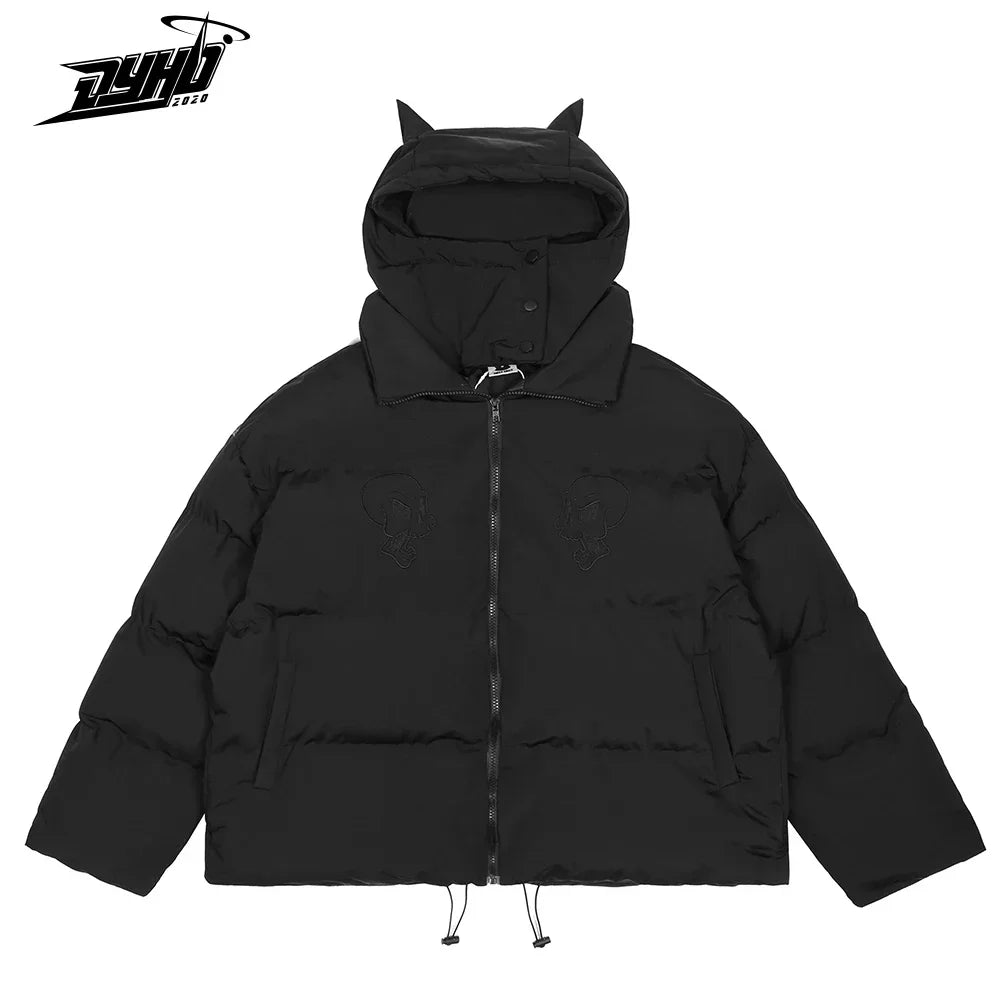 Men Hip Hop Winter Skull Jacket