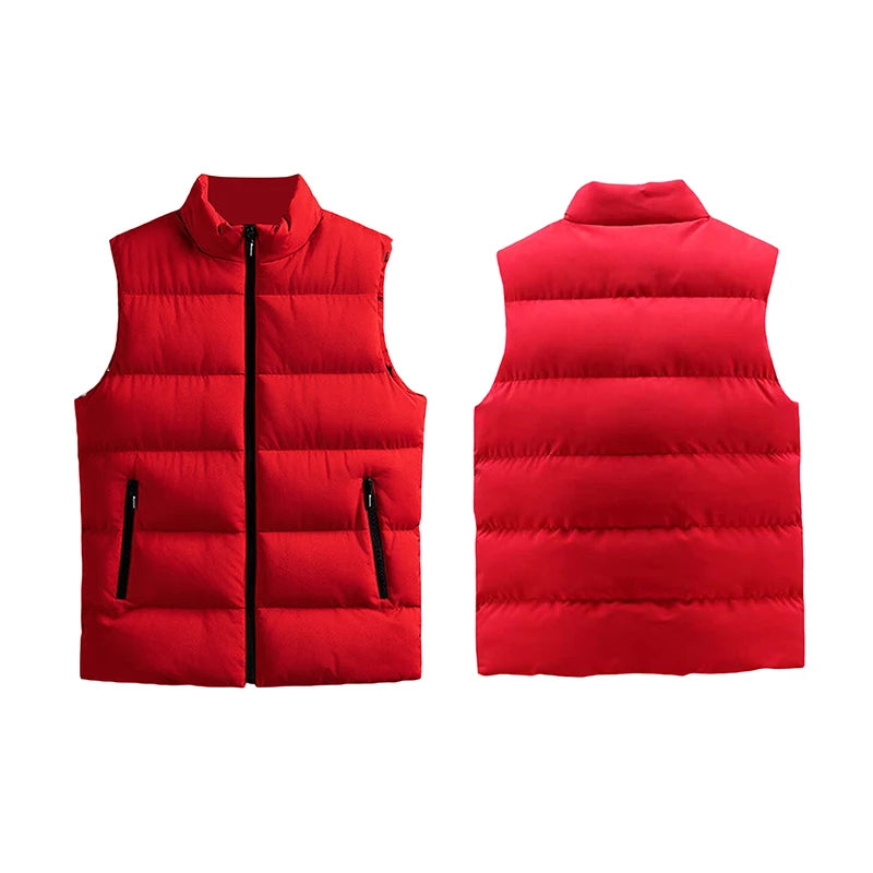 2025 Dv Men Puffer Vest Winter Padded Jacket