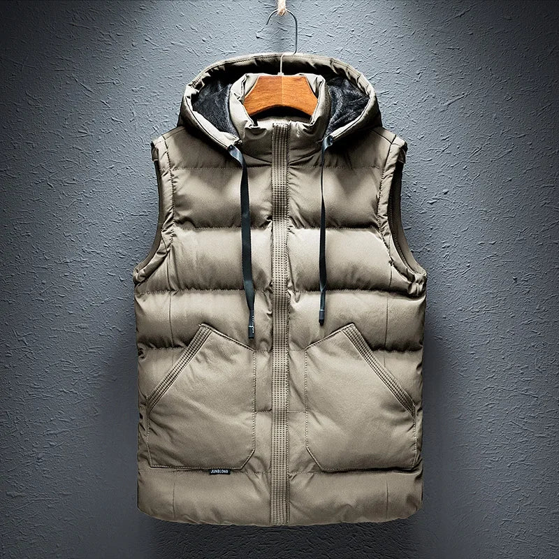 2025 DV Hooded Sleeveless Puffer Winter Jacket