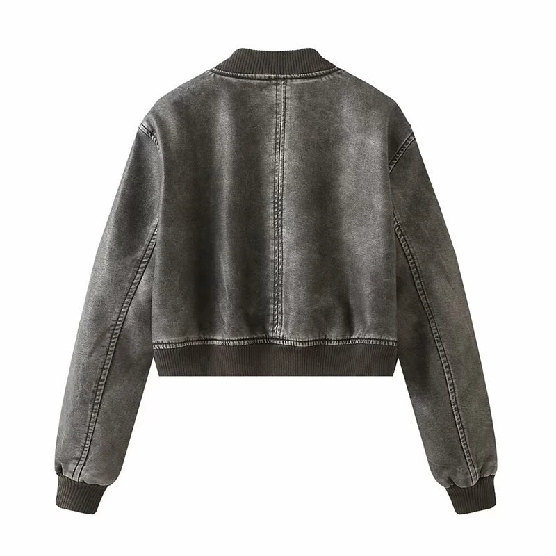 2025 Faux Leather Streetwear Jacket