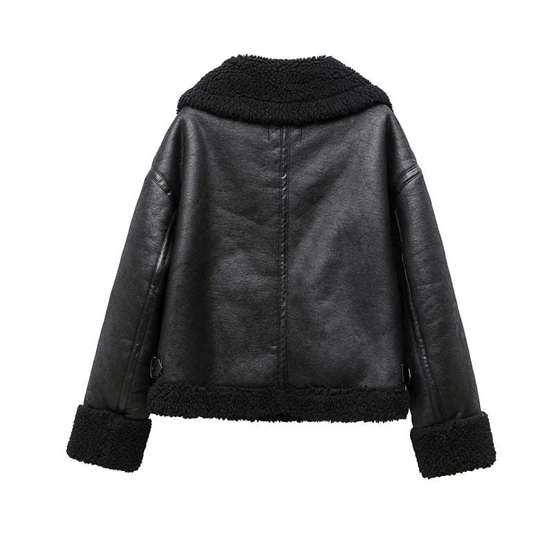 2025 Faux women double sided jacket