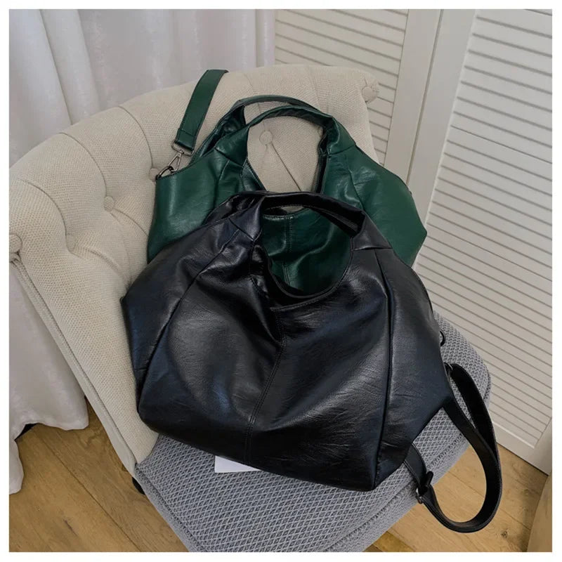 Women vintage Leather Tote Bag