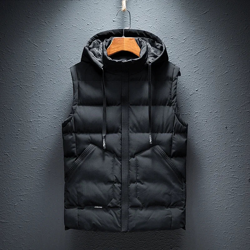 2025 DV Hooded Sleeveless Puffer Winter Jacket