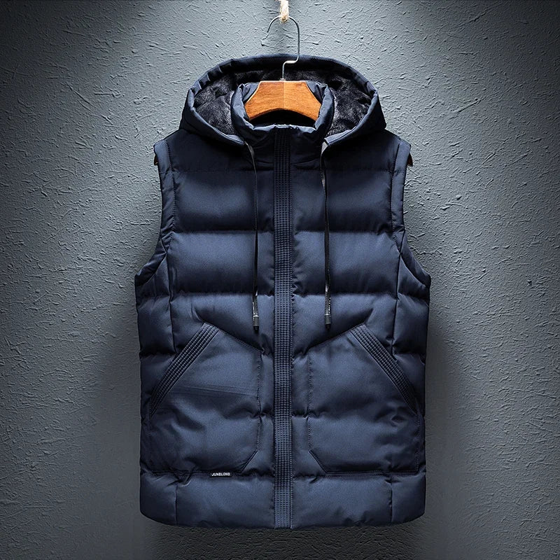 2025 DV Hooded Sleeveless Puffer Winter Jacket