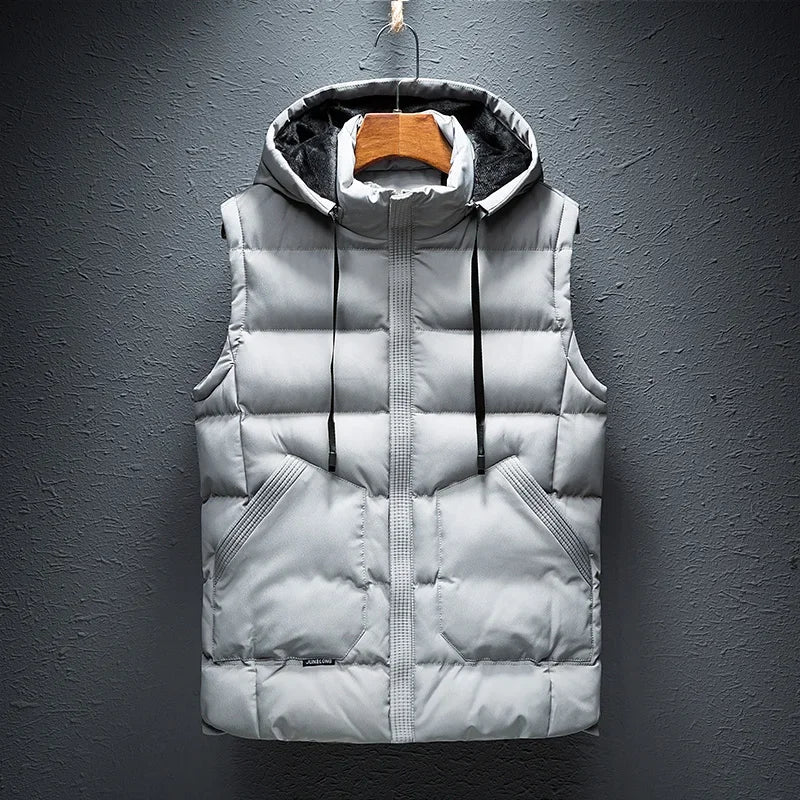 2025 DV Hooded Sleeveless Puffer Winter Jacket