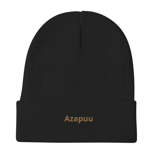 Azapuu Embroidery Beanie